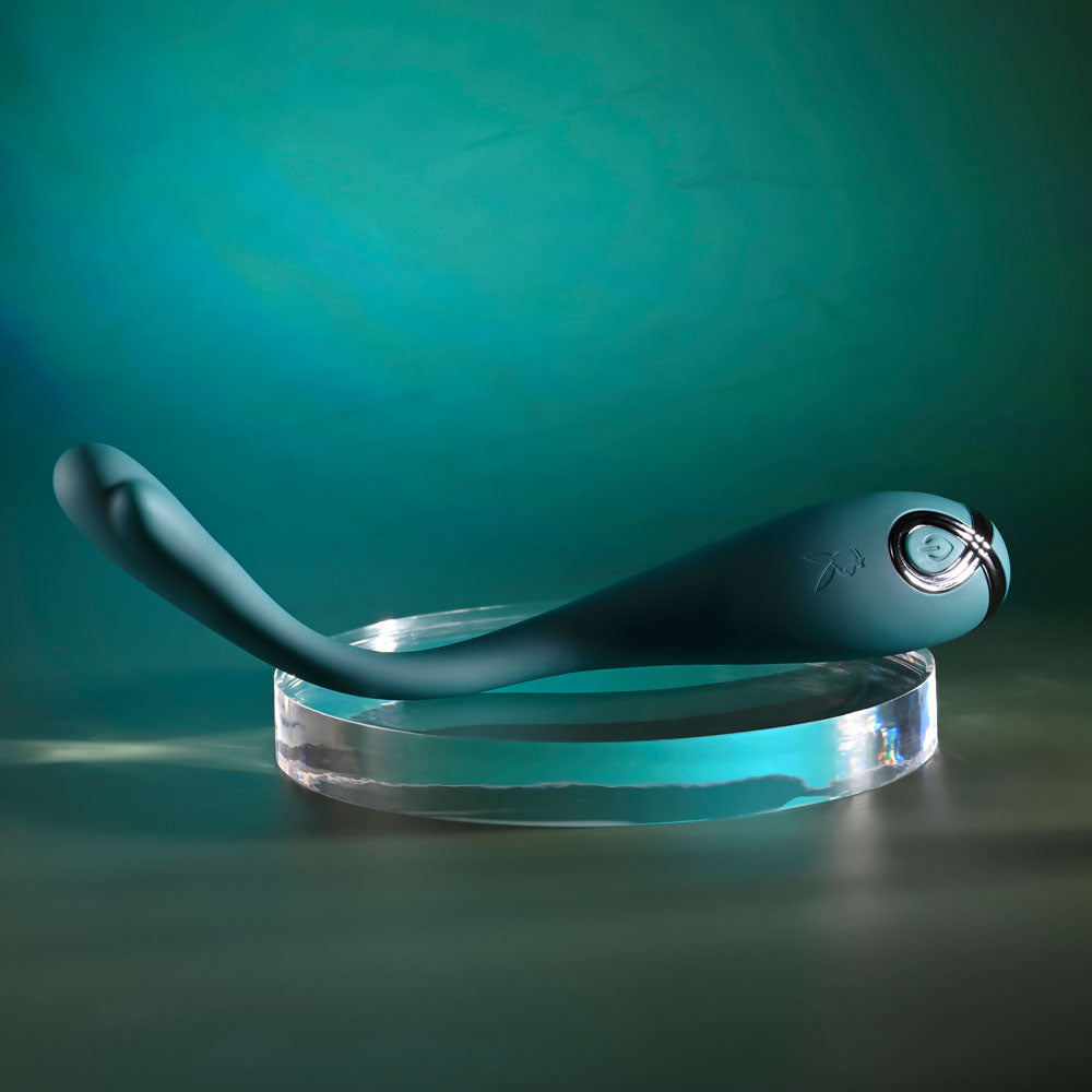 Playboy Pleasure PINPOINT PERFECTION - Green 19.3 cm USB Rechargeable Poseable Vibrator — view 6