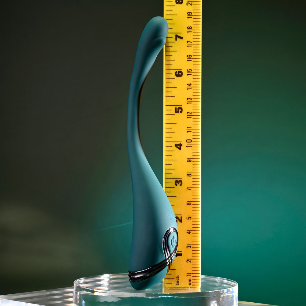 Playboy Pleasure PINPOINT PERFECTION - Green 19.3 cm USB Rechargeable Poseable Vibrator — view 8