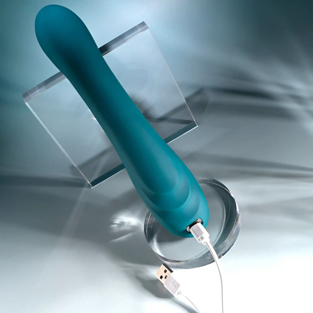 Playboy Pleasure AURELIE - Green 22.7 cm USB Rechargeable Vibrator with Internal Flicker — view 8