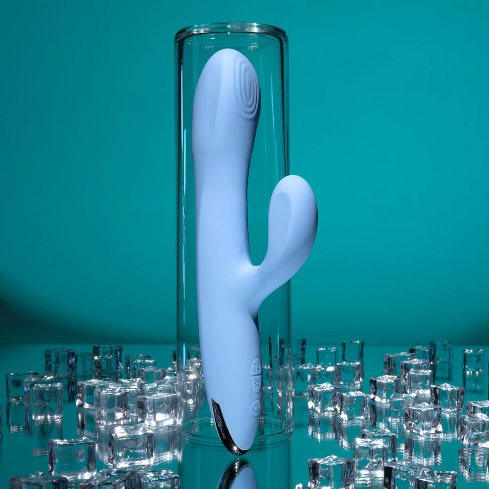 Playboy Pleasure UP AND AWAY - Blue 26.7 cm Rabbit Vibrator buy online Australia