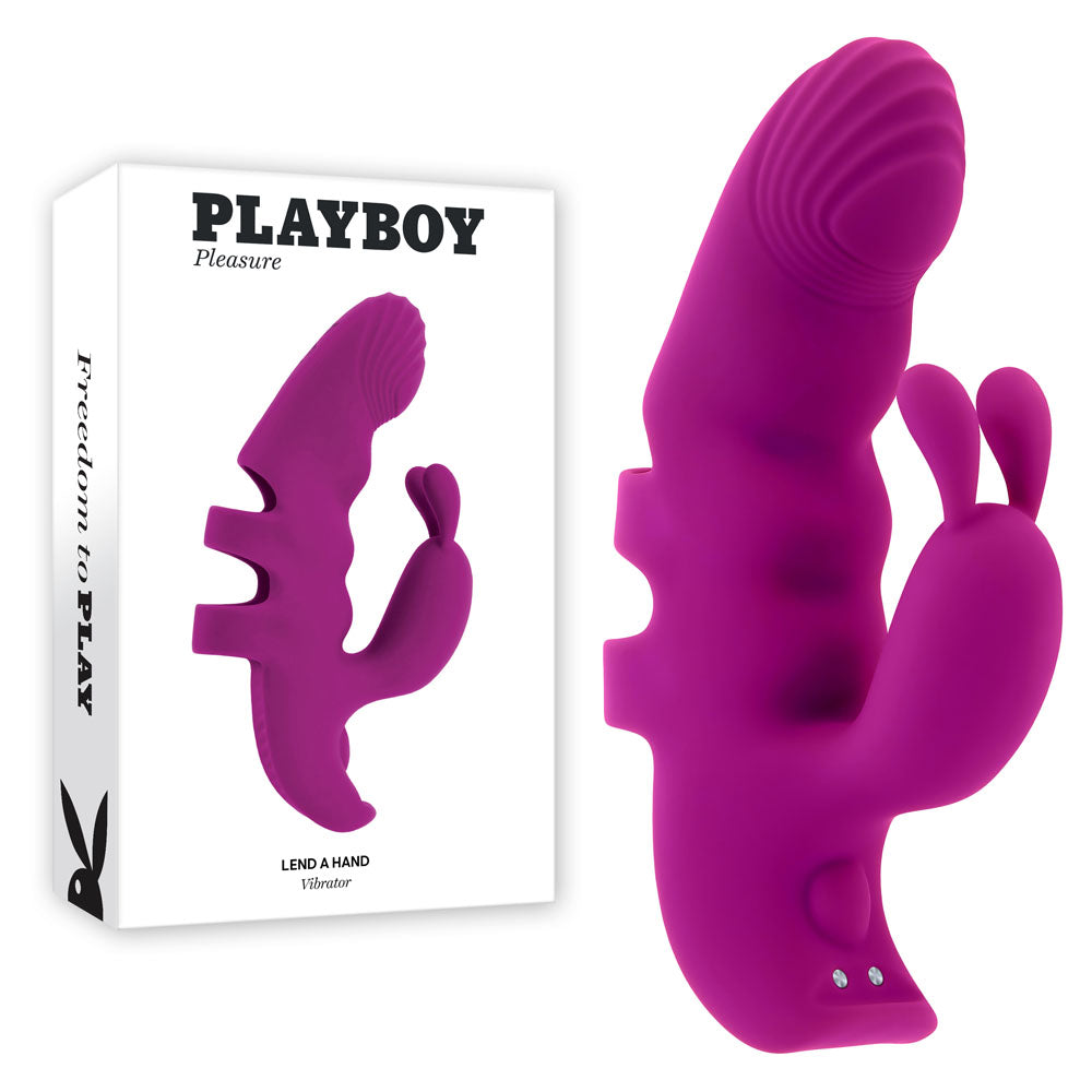 Playboy Pleasure LEND A HAND - Purple Finger Vibrator buy online Australia