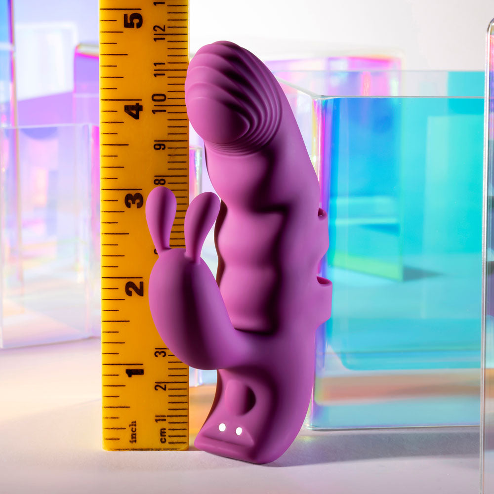 Playboy Pleasure LEND A HAND - Purple USB Rechargeable Finger Vibrator — view 8