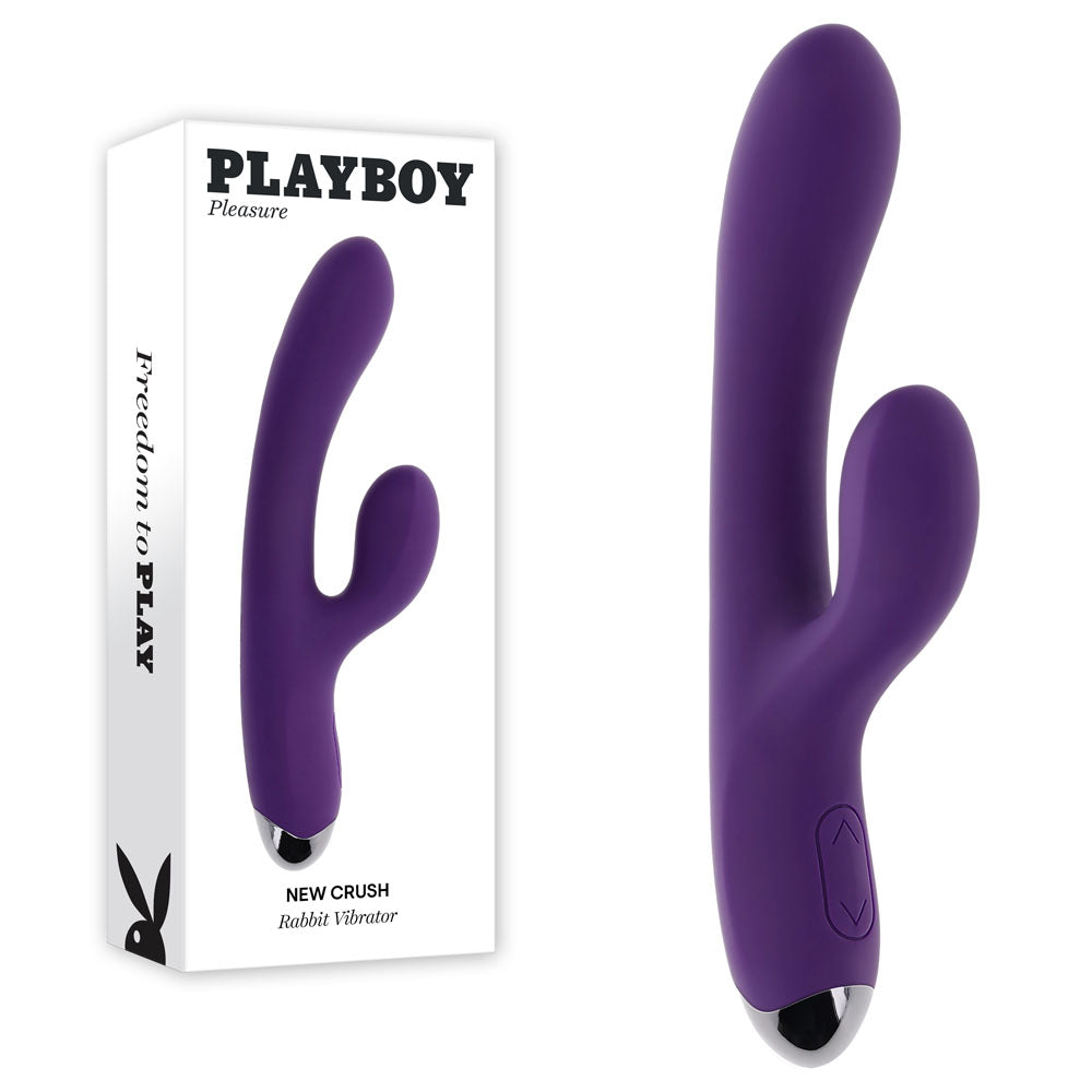 Playboy Pleasure NEW CRUSH - Purple 20.6 cm USB Rechargeable Rabbit Vibrator — view 8