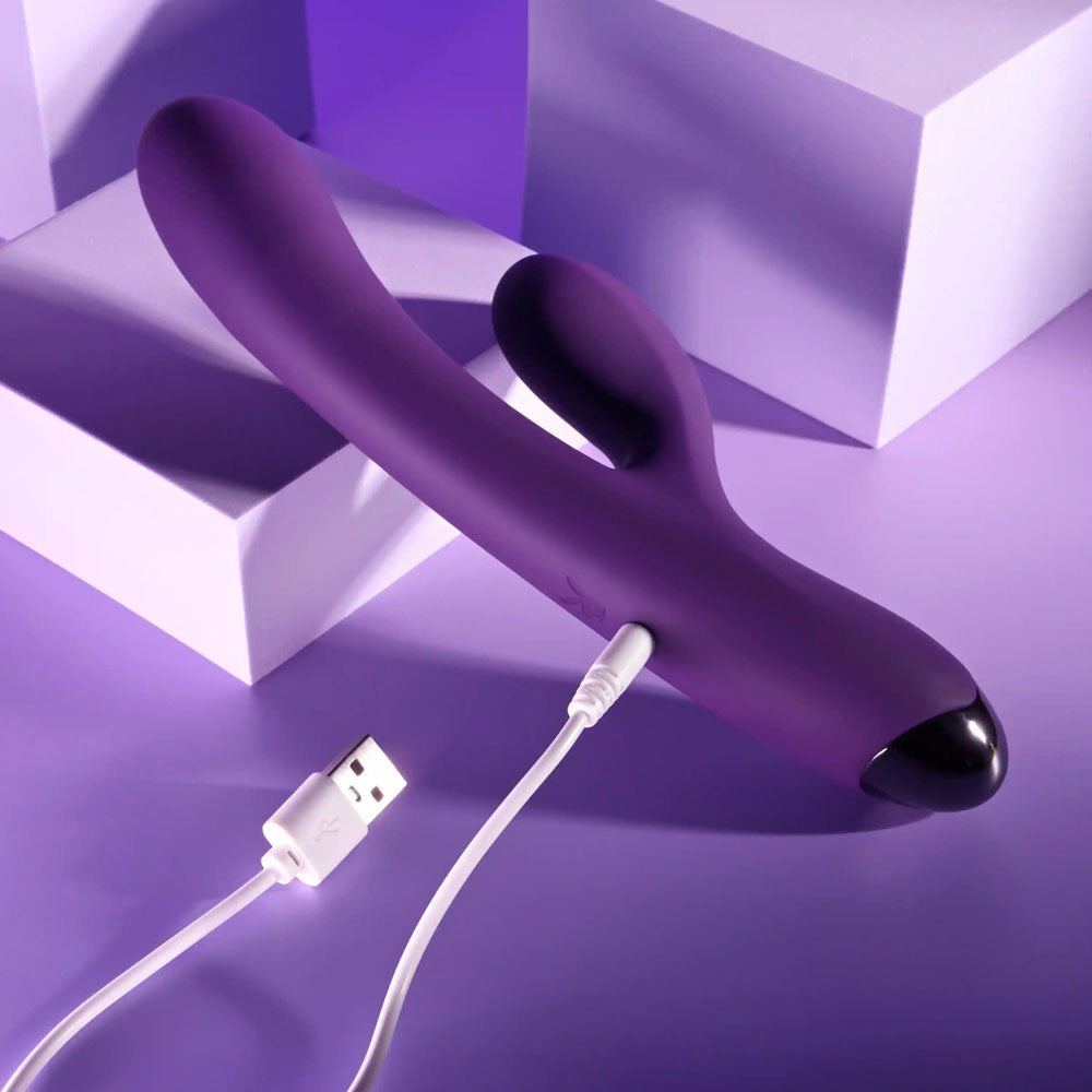 Playboy Pleasure NEW CRUSH - Purple 20.6 cm USB Rechargeable Rabbit Vibrator — view 7