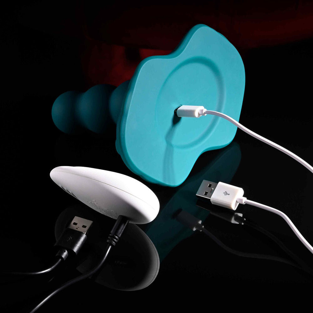 Playboy Pleasure HAVE A SEAT - Green USB Rechargeable Rideable Vibrator and Grinder Pad with Remote — view 8