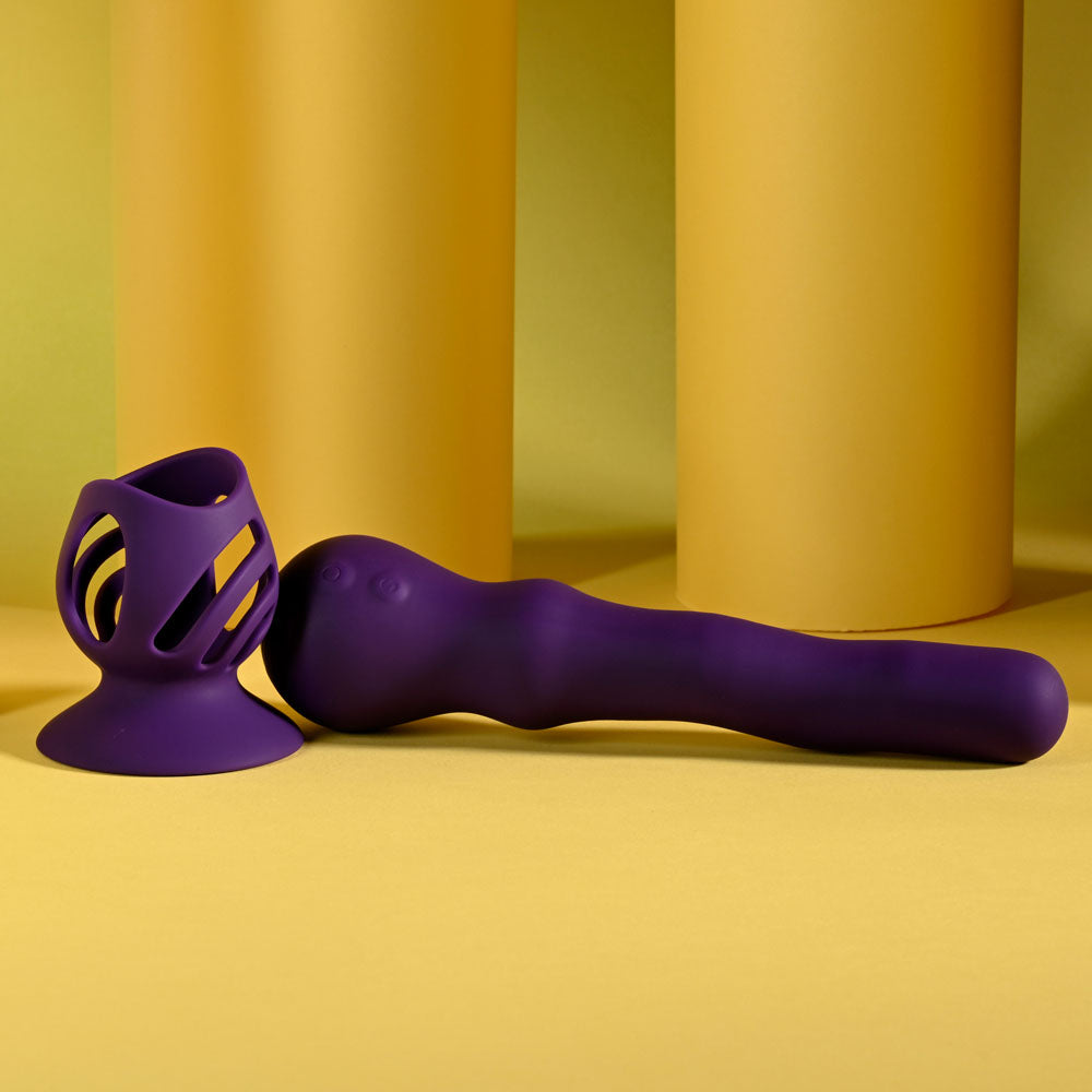 Playboy Pleasure WIGGLE IT - Purple 23.9 cm Wiggling Vibrator