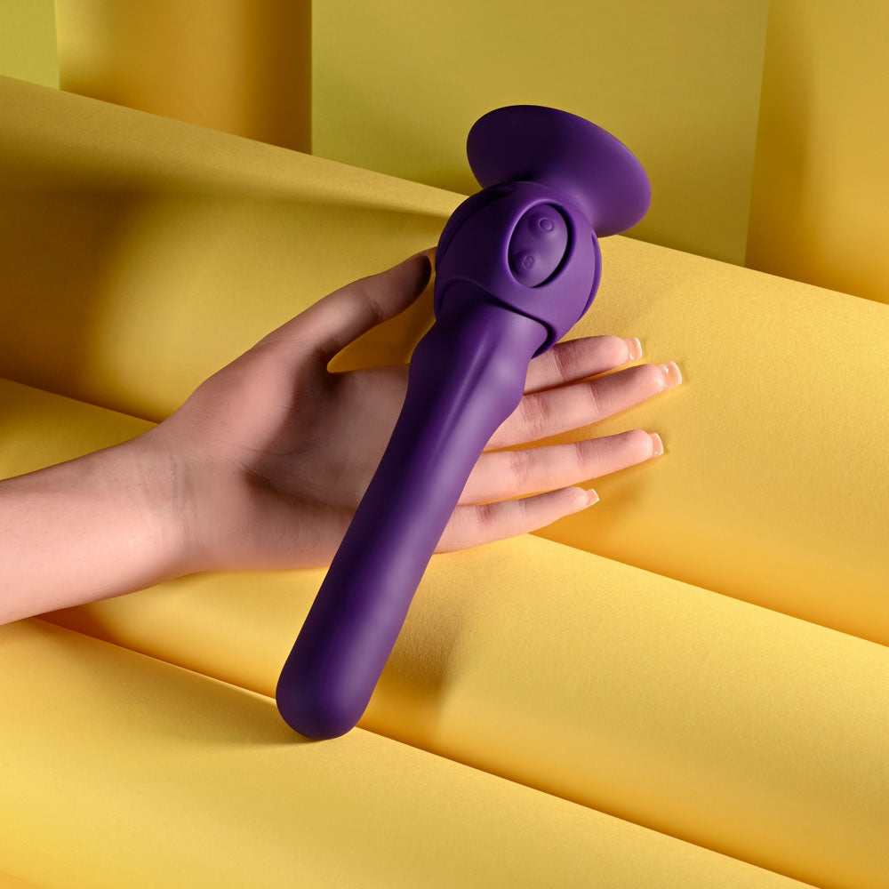 Playboy Pleasure WIGGLE IT - Purple 23.9 cm USB Rechargeable Wiggling Vibrator — view 6