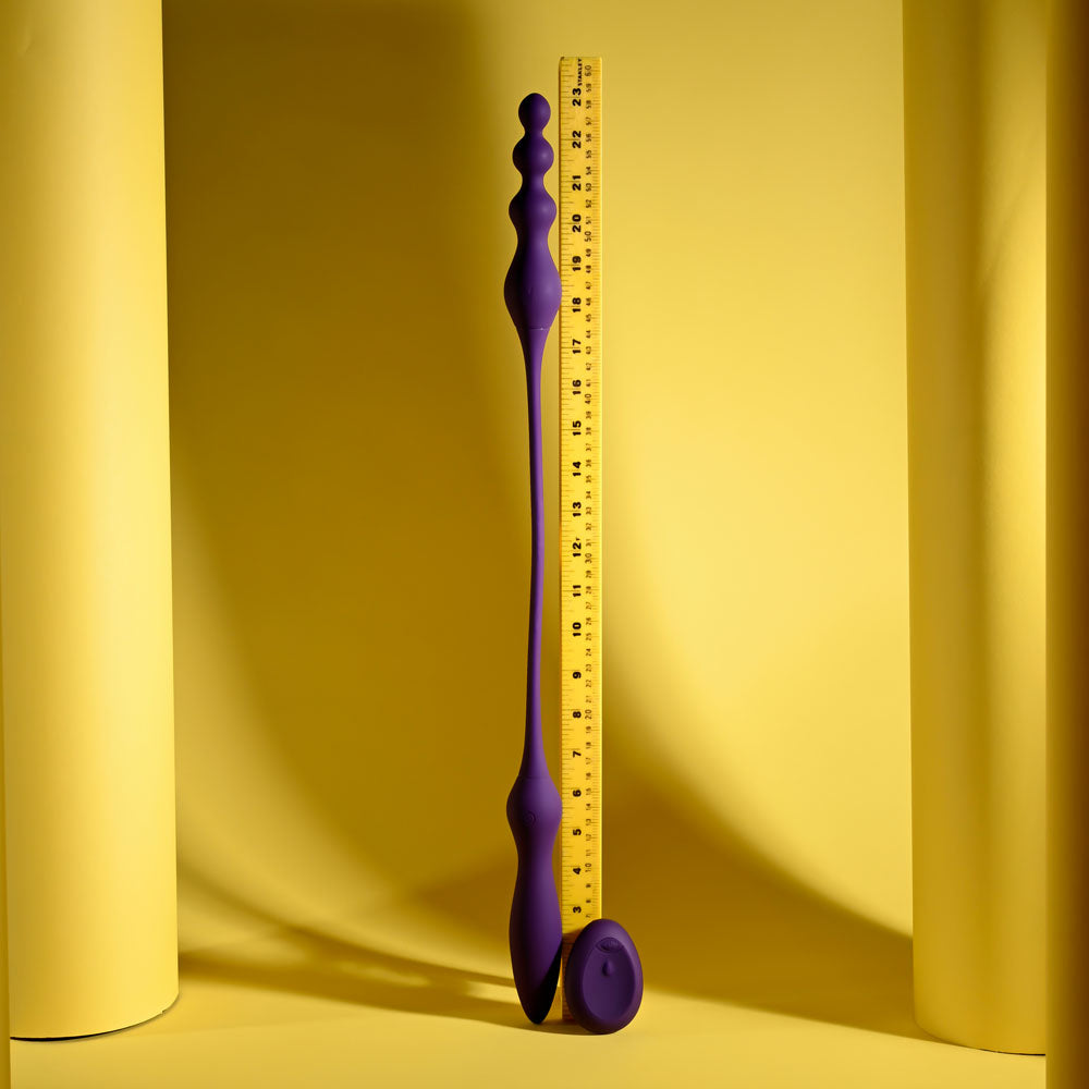 Playboy Pleasure THIS & THAT - Purple 60 cm USB Rechargeable Flexible Dual Ended Vibrator — view 8