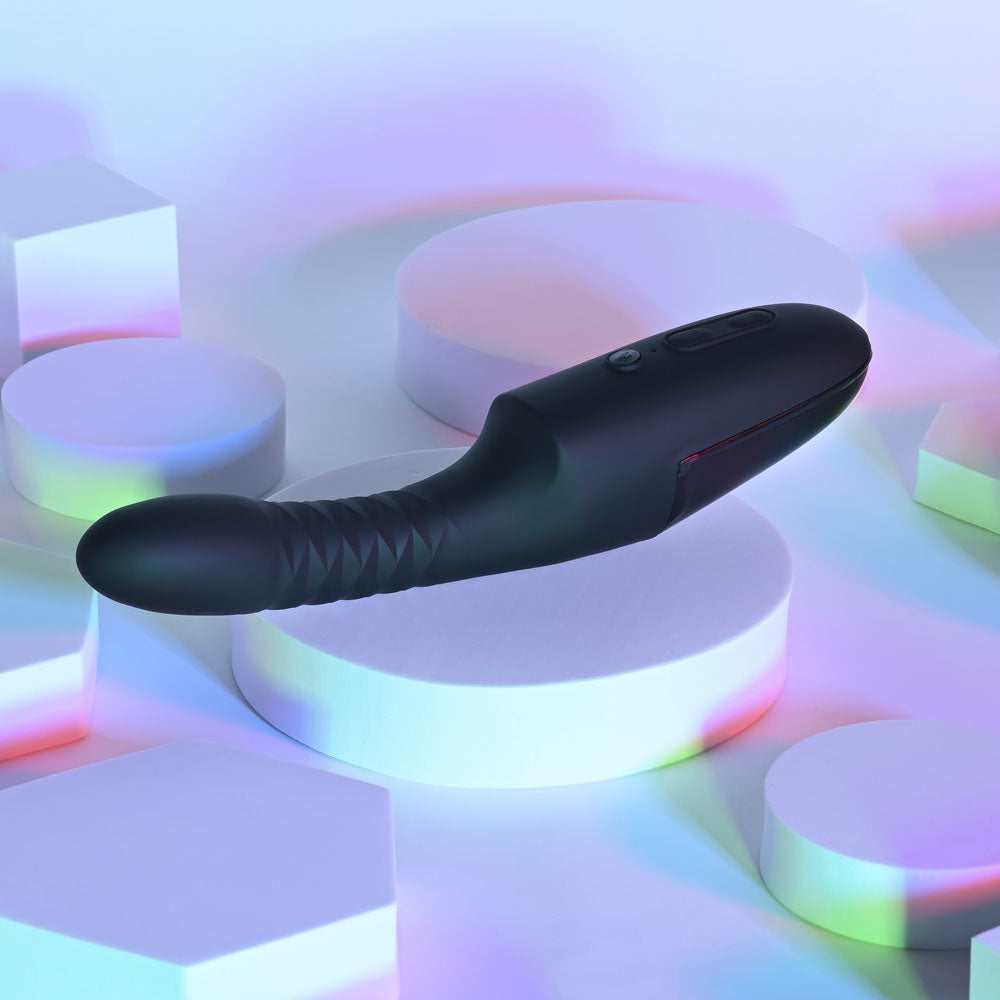 Playboy Pleasure OVERDRIVE - Black 28.2 cm Thrusting Vibrator