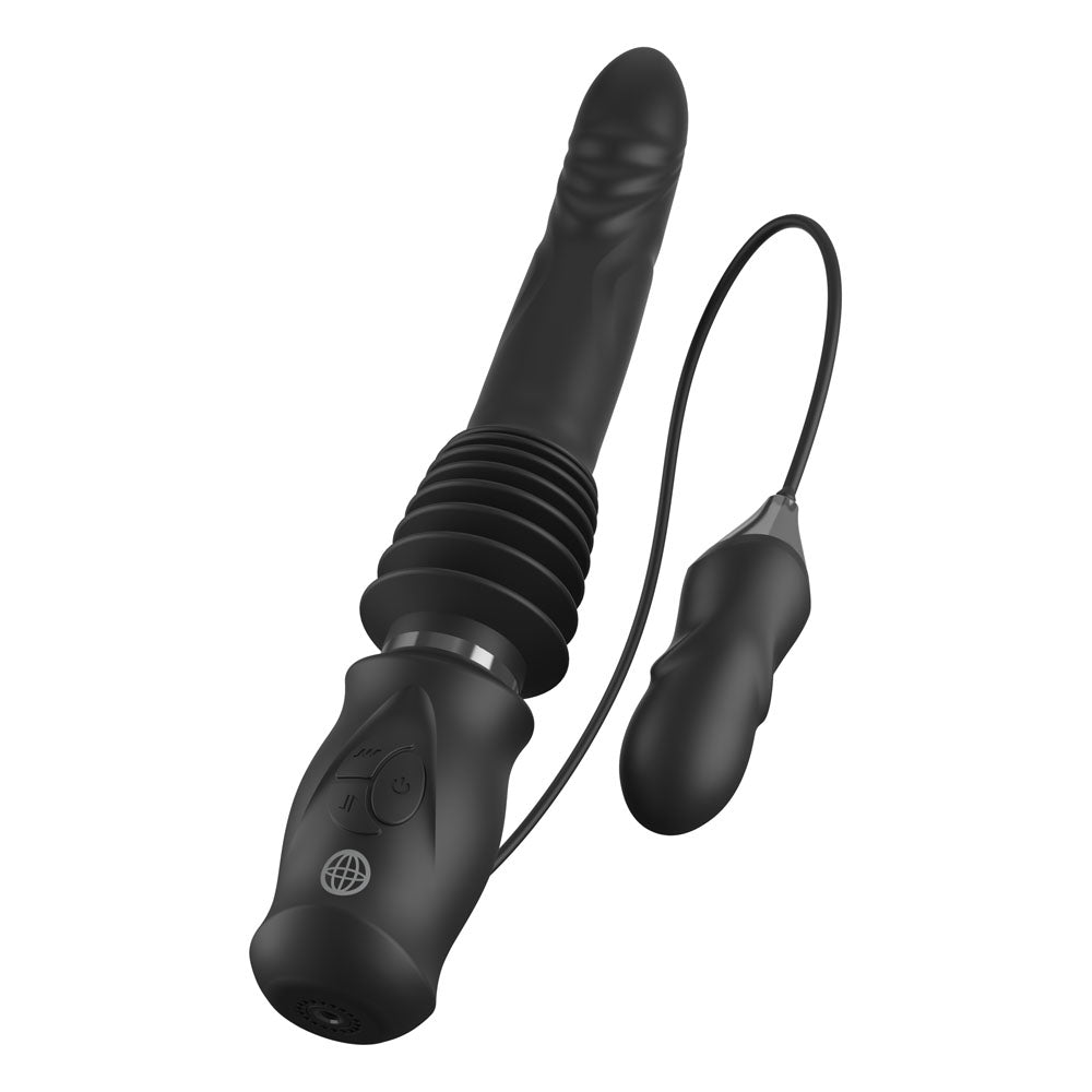 FFS Ultimate Silicone Thruster - Black - Black Thrusting Vibrator