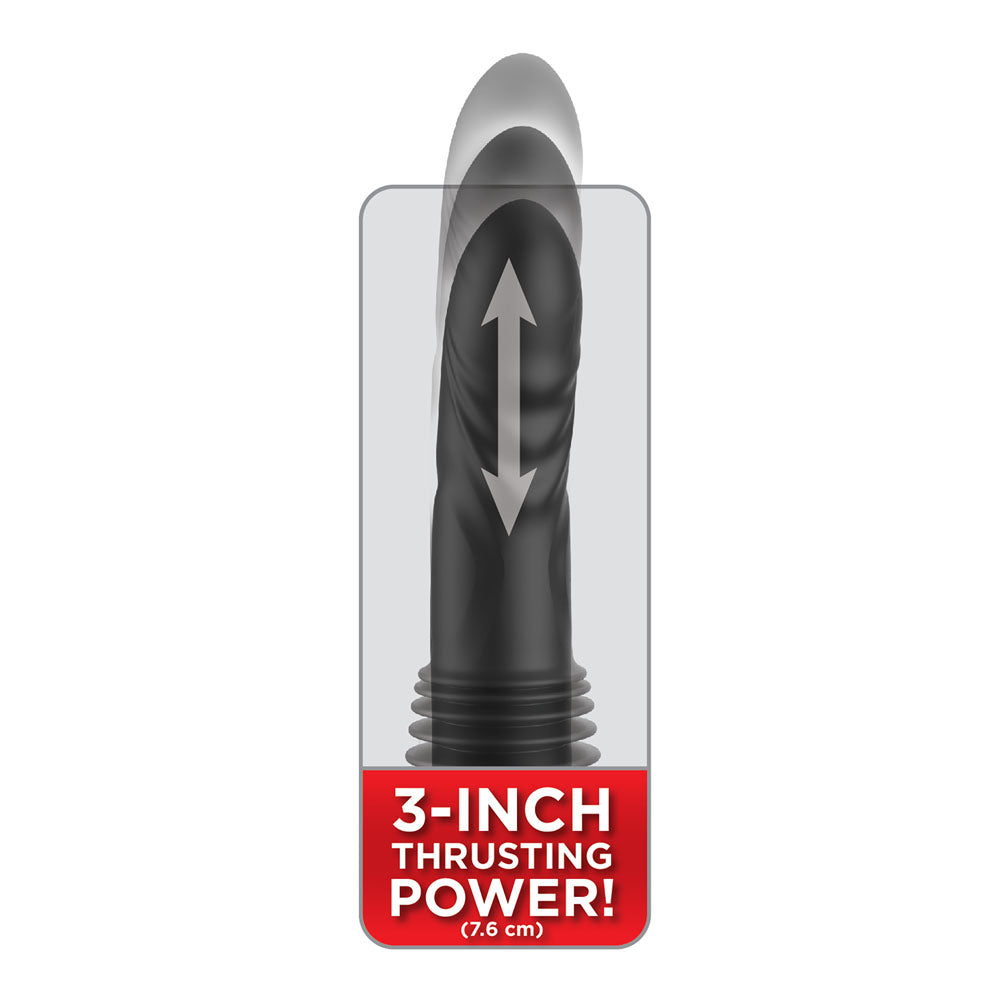 FFS Ultimate Silicone Thruster - Black - Black Thrusting Vibrator