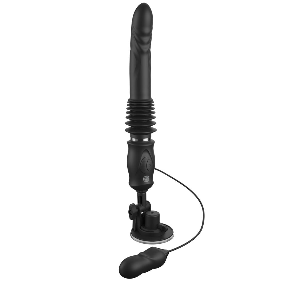 FFS Ultimate Silicone Thruster - Black - Black Thrusting Vibrator