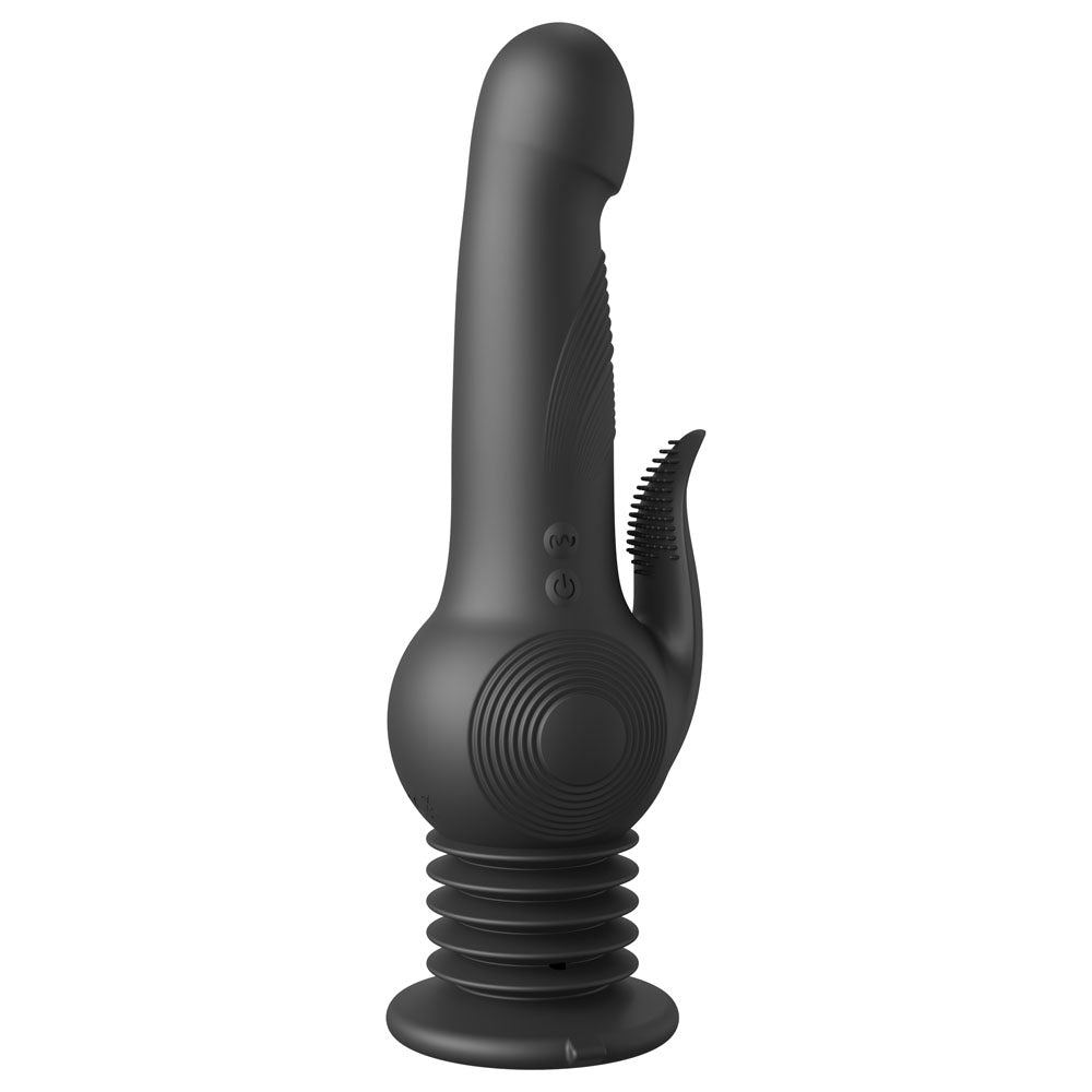 Fetish Fantasy Series Pogo Thruster - Black 23.5 cm Gyrating Rabbit Vibrator