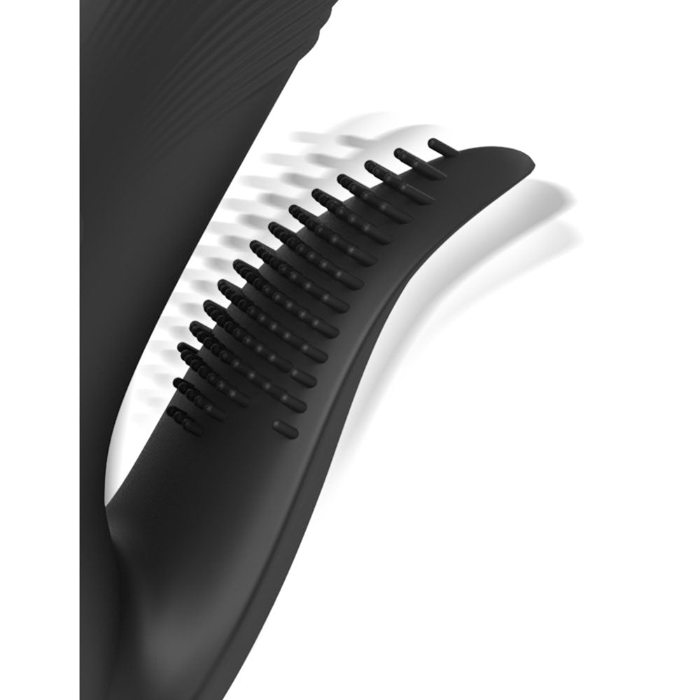 Fetish Fantasy Series Pogo Thruster - Black USB Rechargeable 23.5 cm Gyrating Rabbit Vibrator — view 6