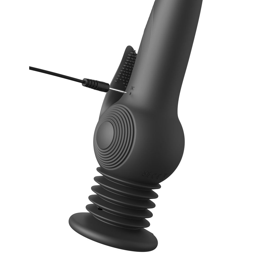 Fetish Fantasy Series Pogo Thruster - Black USB Rechargeable 23.5 cm Gyrating Rabbit Vibrator — view 7