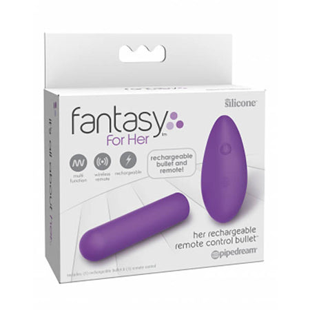 Fantasy For Her Remote Control Bullet - Purple Bullet with Wireless Remote buy online Australia