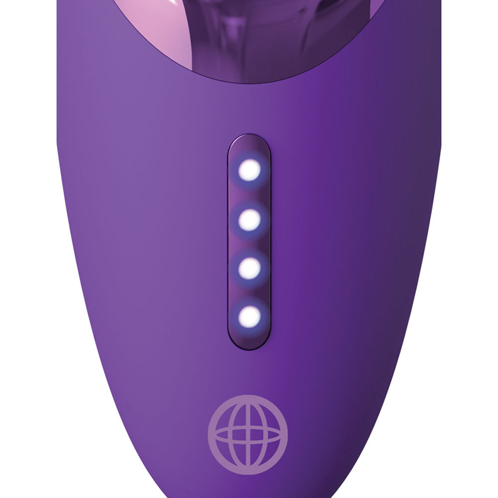 Fantasy For Her Pleasure Sucker - Purple Sucking, Licking & Vibrating Stimulator