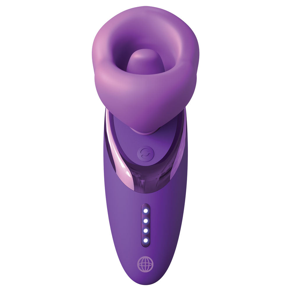Fantasy For Her Pleasure Sucker - Purple Sucking, Licking & Vibrating Stimulator