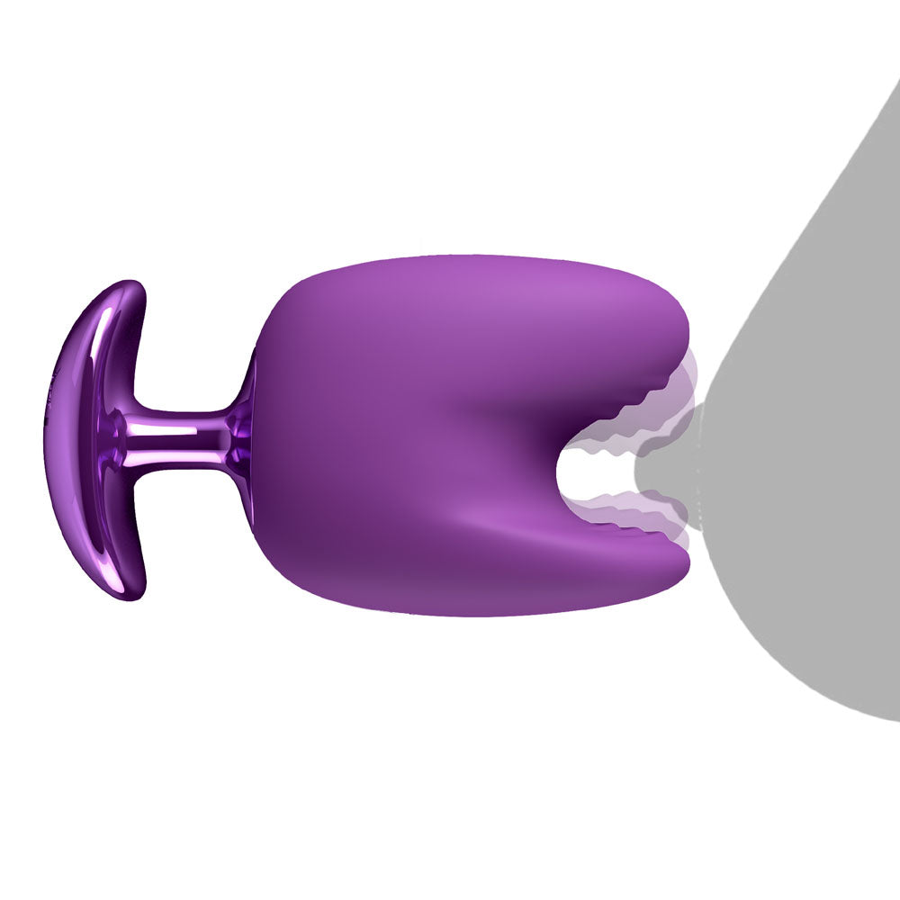 Fantasy For Her Luv Bites - Purple - Purple USB Rechargeable Vibrating & Biting Stimulator