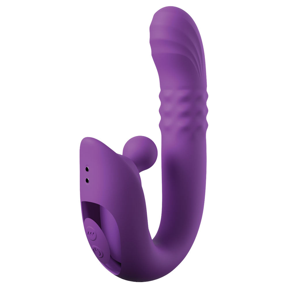 Fantasy For Her Harmoni Pro - Purple - Purple 17.8 cm USB Rechargeable Throbbing Vibrator