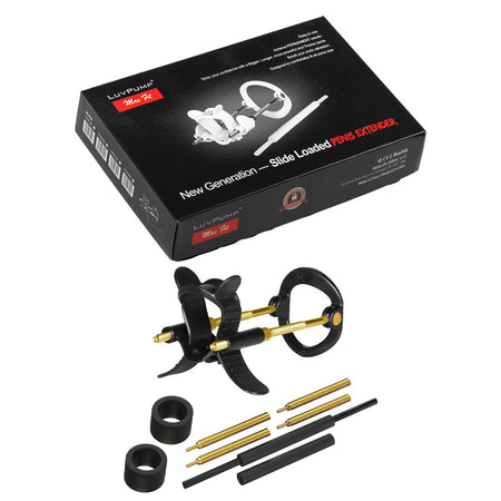LuvPump Max Fit Luxury Penis Extender - Black - Black Penis Extender Kit buy online Australia
