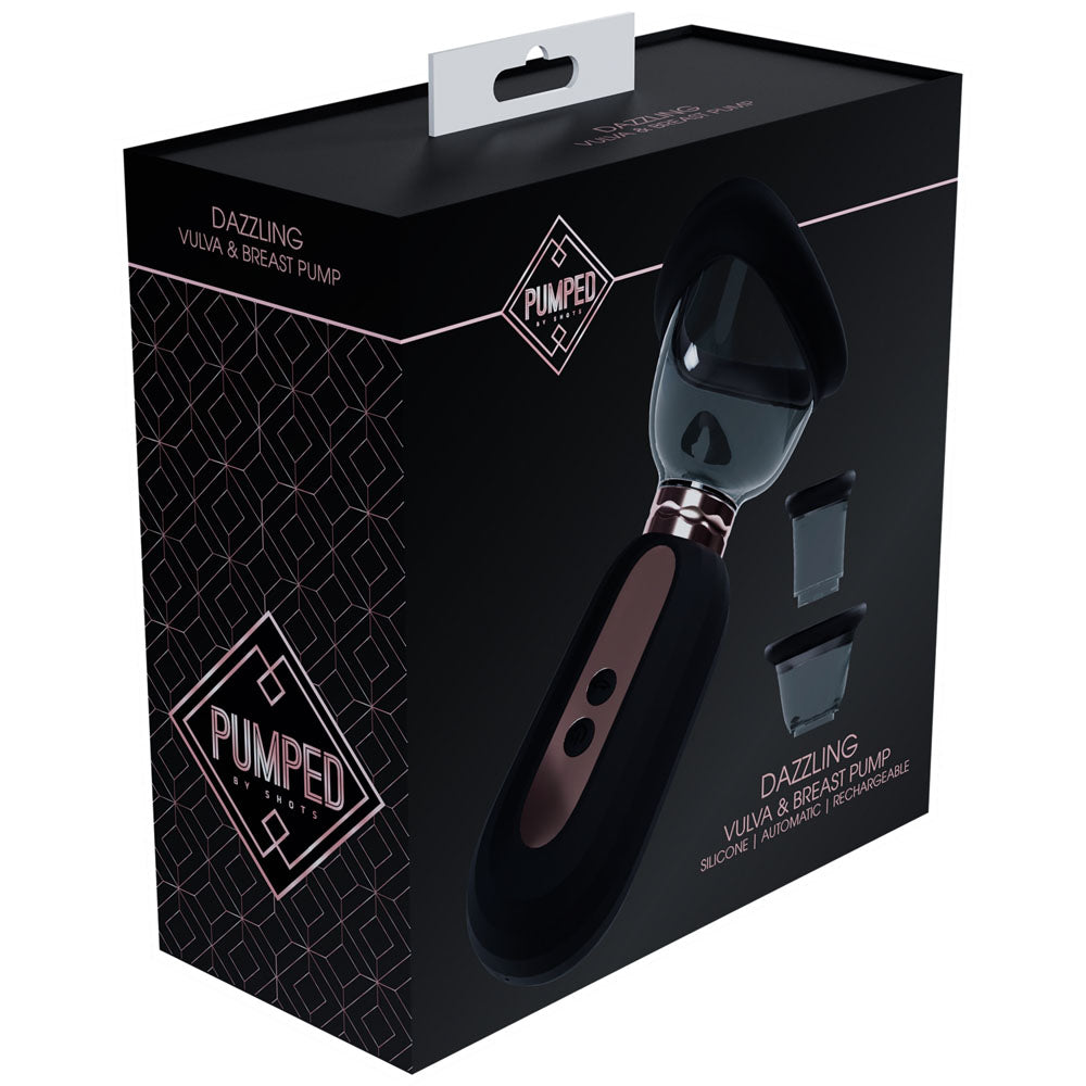 PUMPED Dazzling Auto Ladies Pump - Black - Black Ladies Pump