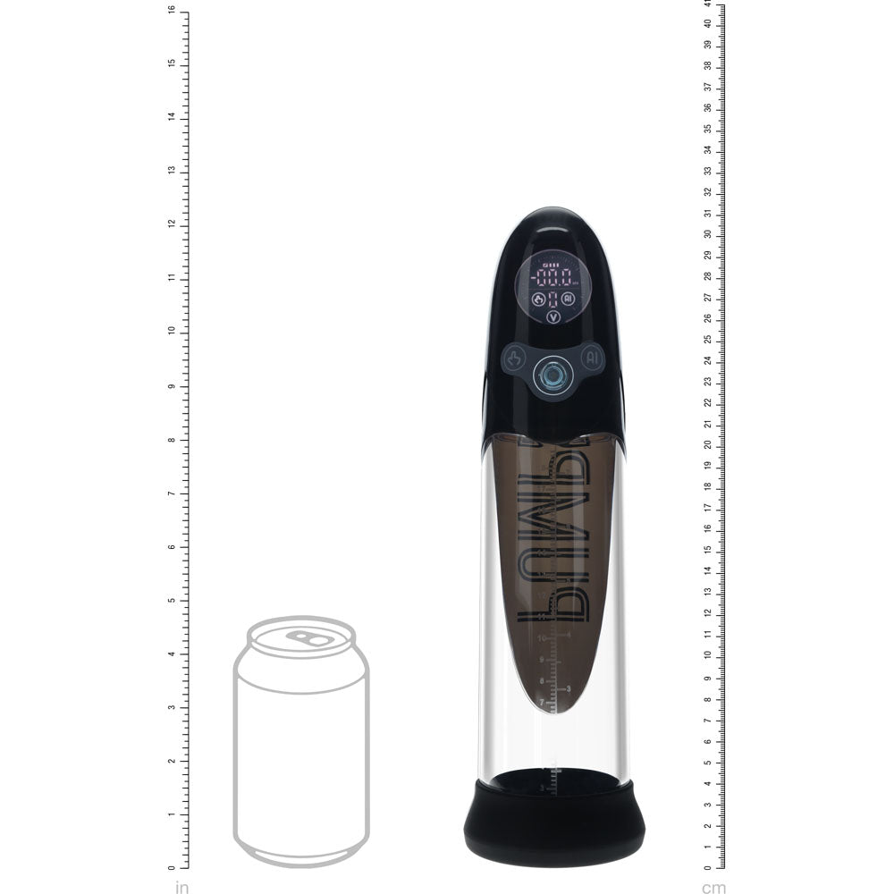 PUMPED Aqua-Pro Auto Pump - Black - Black/Clear USB Rechargeable AI-Enabled Submersible Auto Penis Pump