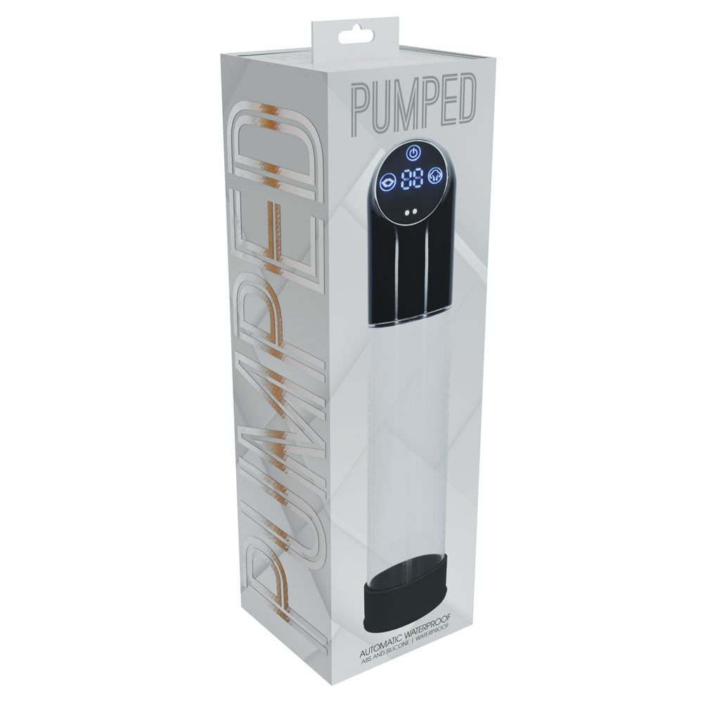 PUMPED Automatic Waterproof Pump - Black - Black/Clear Automatic Penis Pump