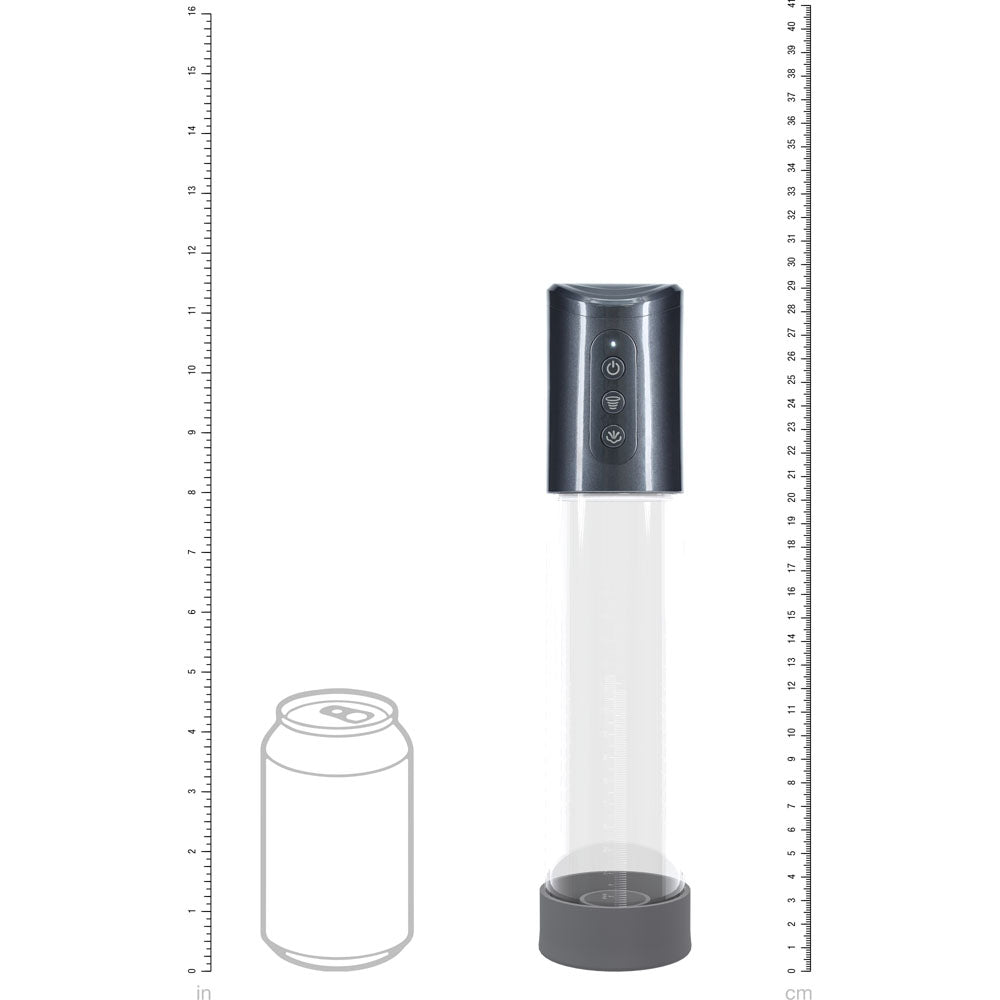 PUMPED Hyperpump Automatic Pump - Gunmetal - Gunmetal Grey Auto Penis Pump