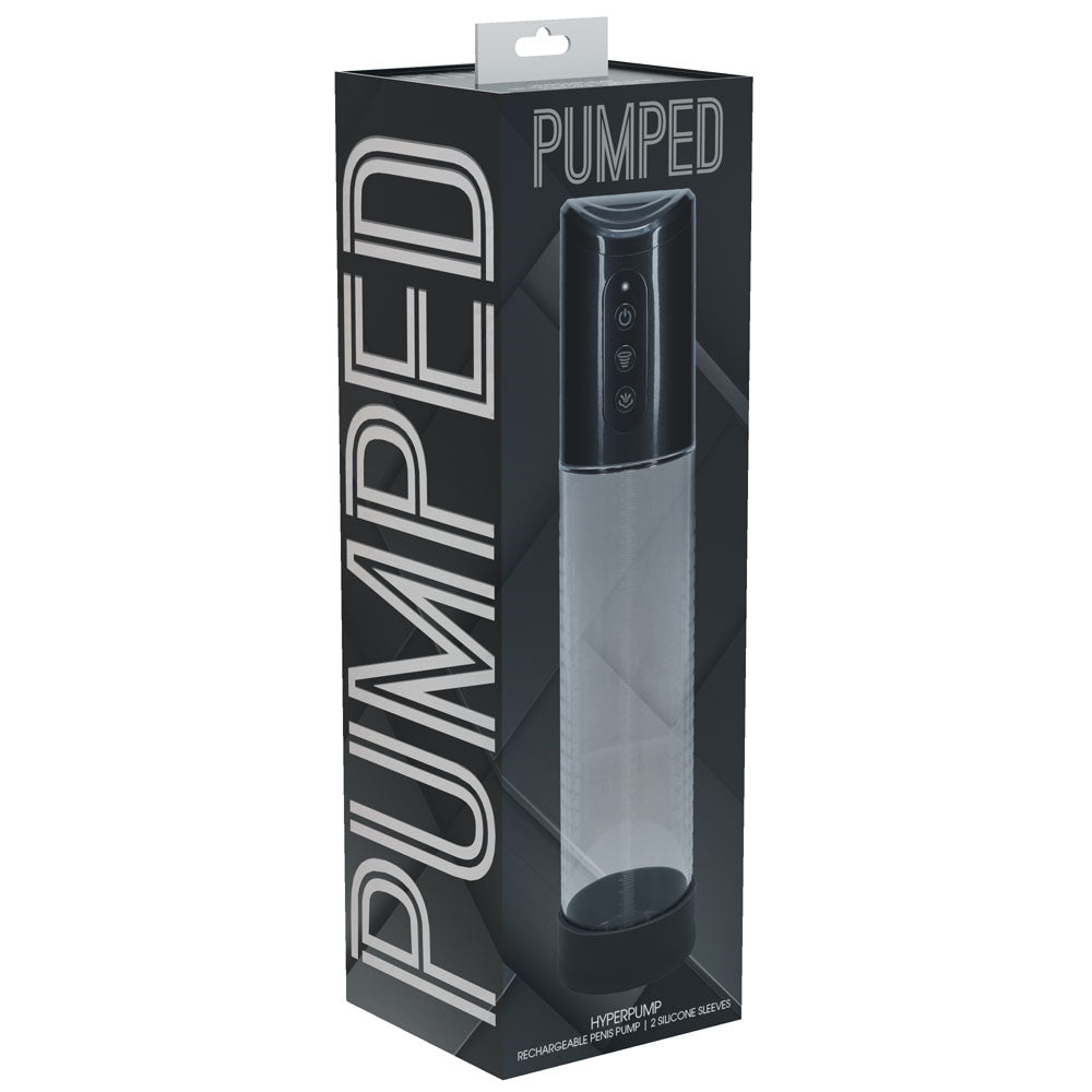 PUMPED Hyperpump Automatic Pump - Gunmetal - Gunmetal Grey Auto Penis Pump