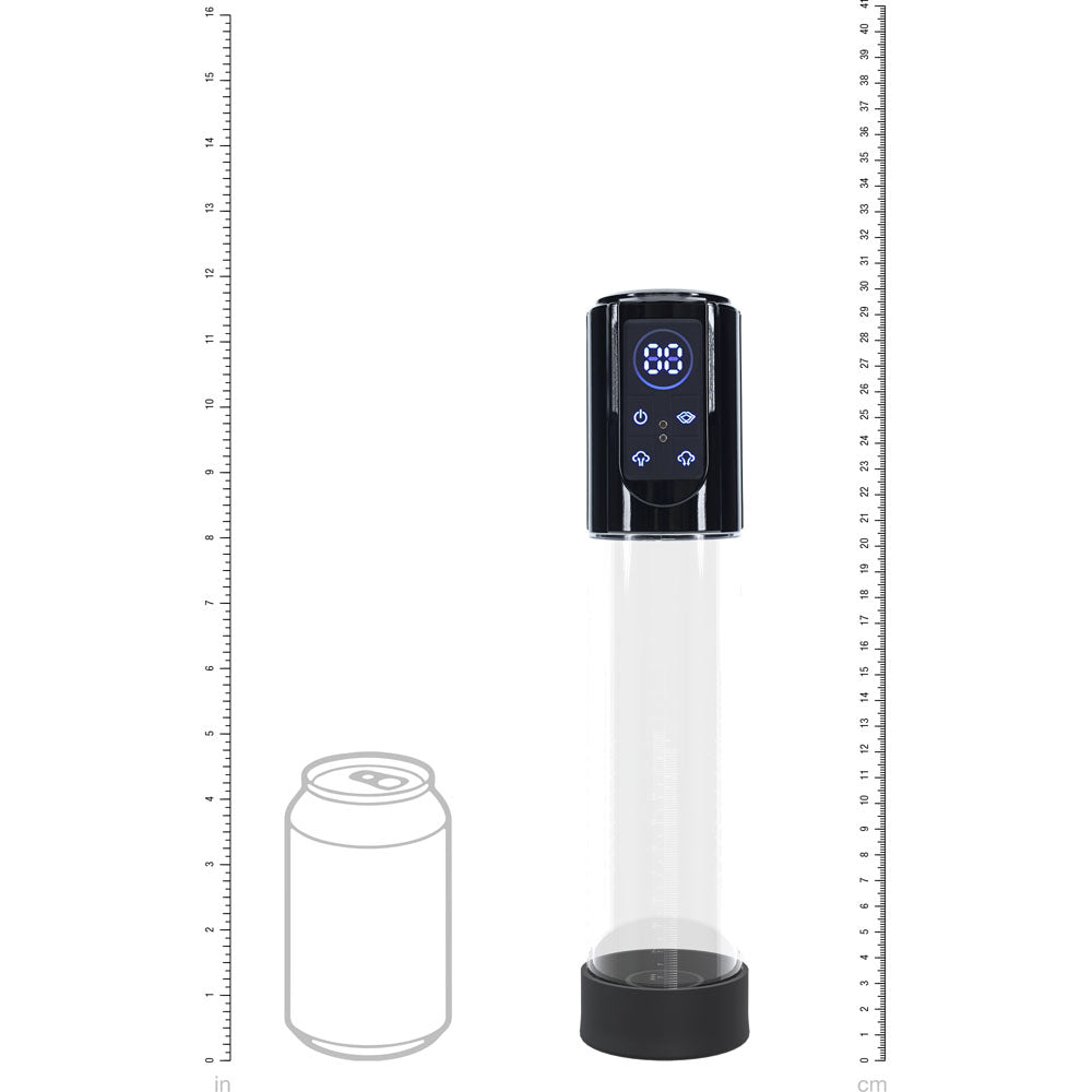 PUMPED MegaLift Automatic Penis Pump - Black - Black/Clear Auto Penis Pump