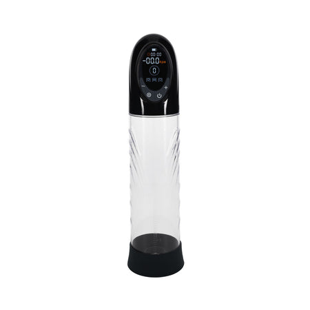 Shots Pumped CyberPulse Automatic Penis Pump Black Black/Clear USB Rechargeable Auto Penis Pump