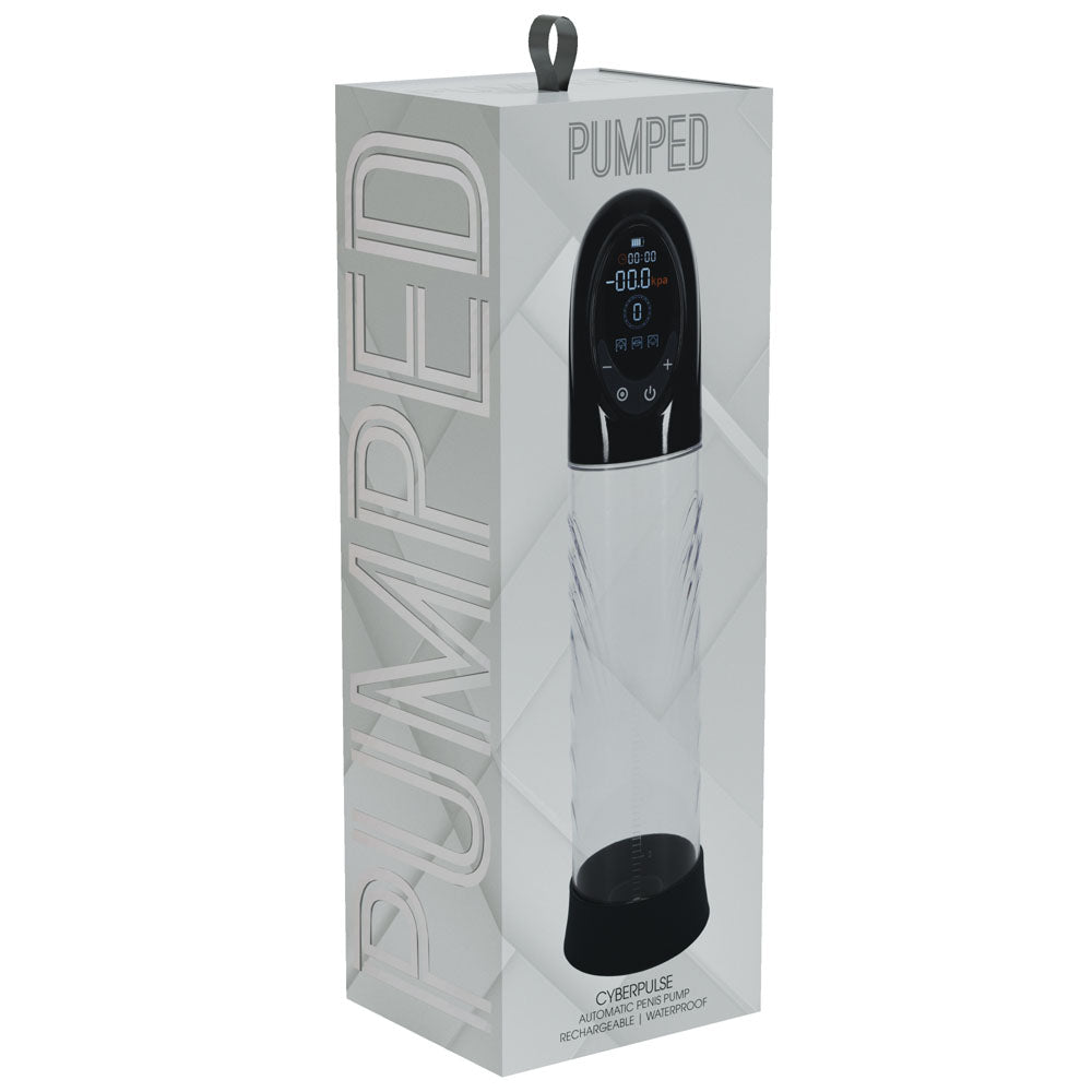PUMPED CyberPulse Automatic Penis Pump - Black - Black/Clear Auto Penis Pump