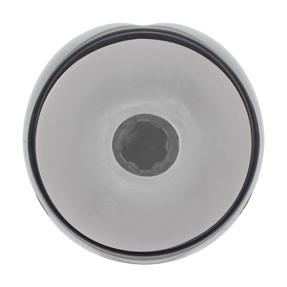 PUMPED Virtuo - Gunmetal - Gunmetal Grey/Clear USB Rechargeable Sucking And Vibrating Auto Masturbator — view 6