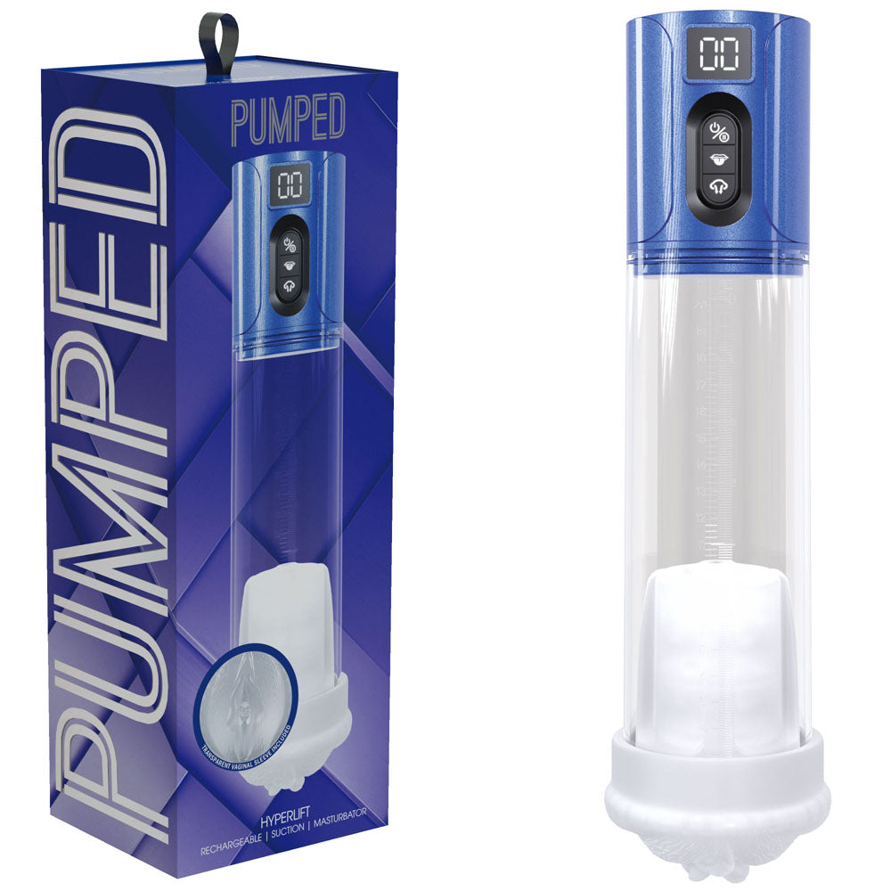 PUMPED HyperLift - Blue - Metallic Blue/Clear Auto Pump buy online Australia