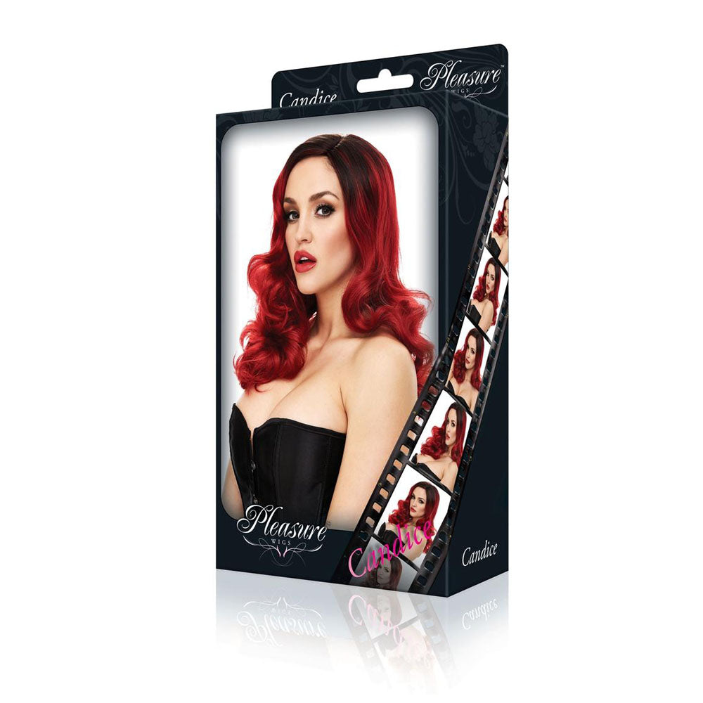 PLEASURE WIGS Candice - Red/Black - Red/Black Wig buy online Australia