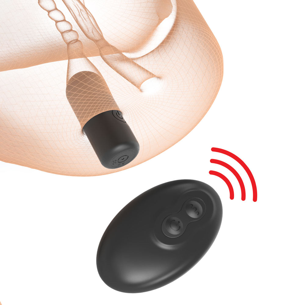 PDX Plus Double Pounder Vibrating Squeeze Stroker - Flesh - Flesh USB Rechargeable Vibrating Vagina Stroker — view 7