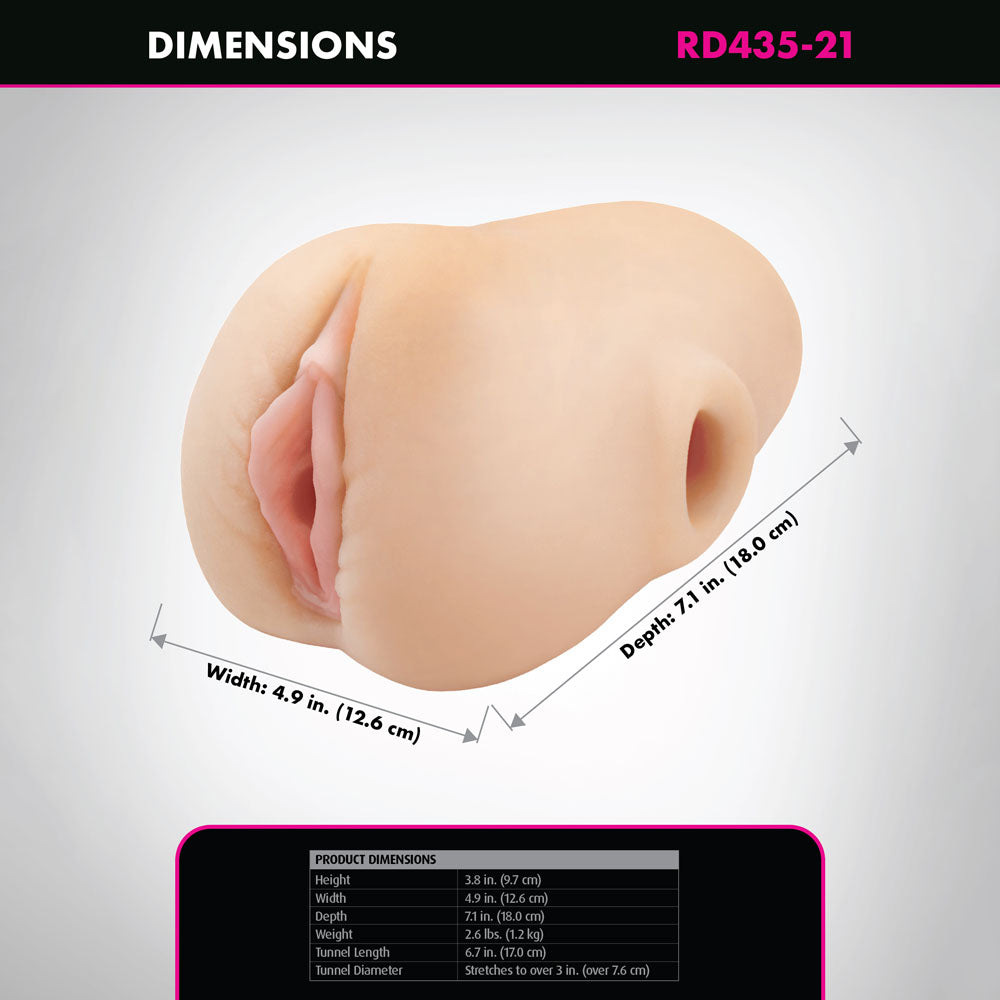 PDX Plus Pussy Pounder Squeeze Stroker - Flesh - Flesh Vagina Stroker — view 7