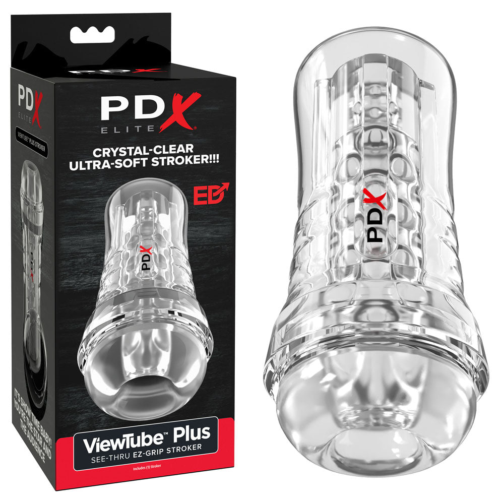 PDX Elite ViewTube EZ-Grip Stroker - Clear Stroker buy online Australia