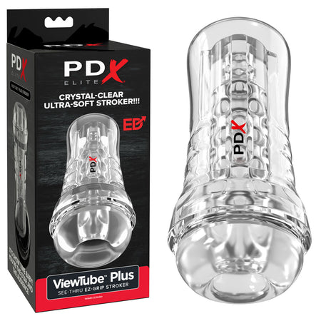 PDX Elite ViewTube EZ-Grip Stroker - Clear Stroker buy online Australia