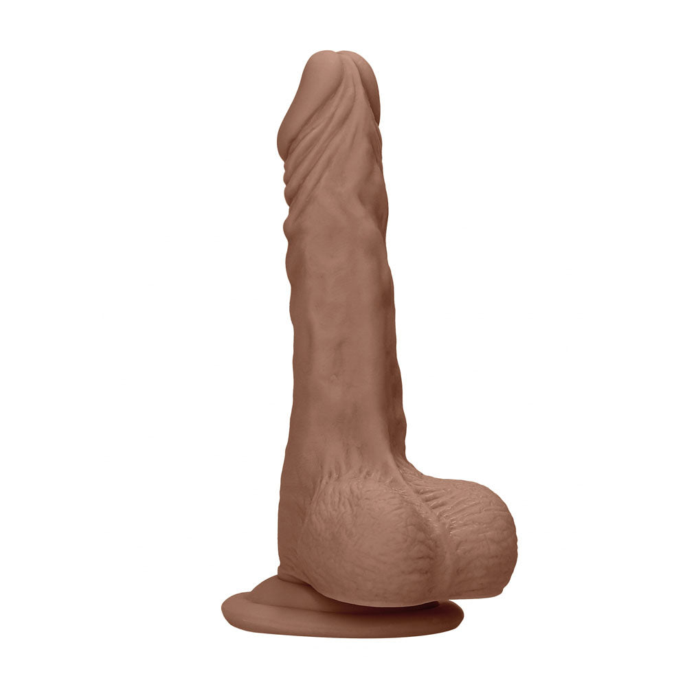 REALROCK 7'' Realistic Dildo With Balls - Tan - Tan 17.8 cm Dong — image 2