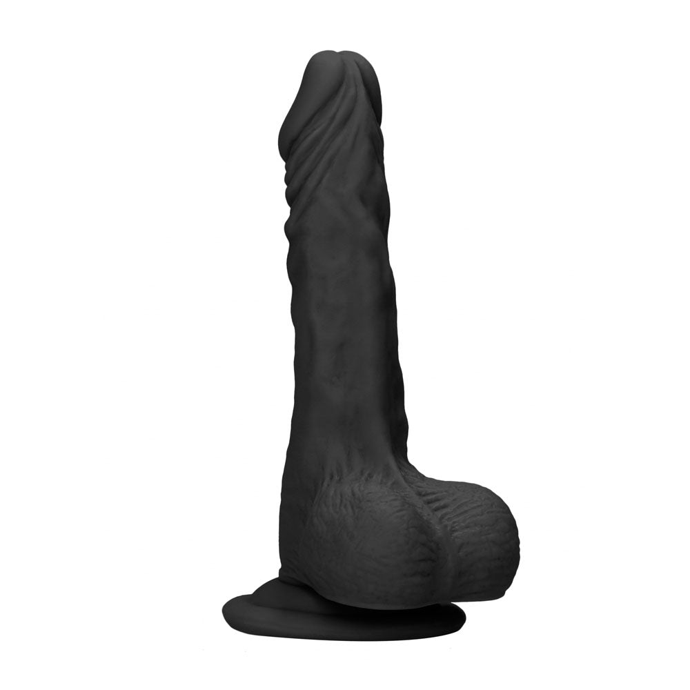 REALROCK 10'' Realistic Dong with Balls - Black - Black 25.4 cm Dong — image 4