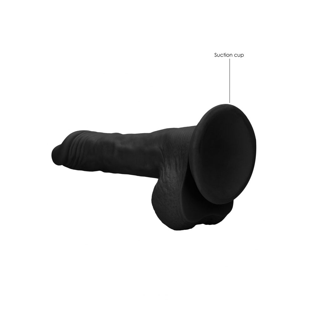 REALROCK 10'' Realistic Dong with Balls - Black - Black 25.4 cm Dong — image 6