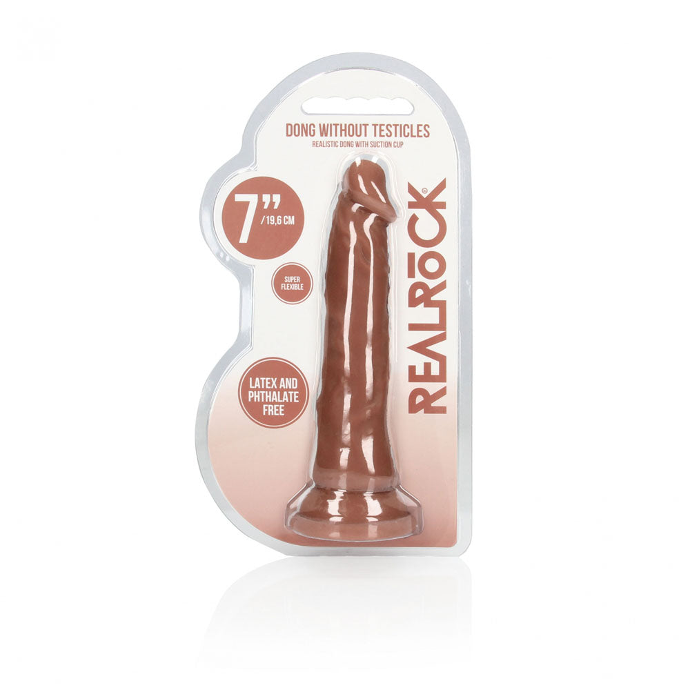 REALROCK 7'' Realistic Dildo - Tan - Tan 17.8 cm Dong — image 3