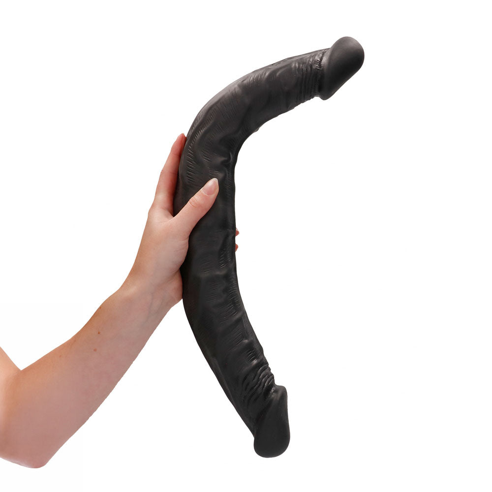 REALROCK 18'' Double Dildo - Black - Black 46 cm Double Dong — image 2