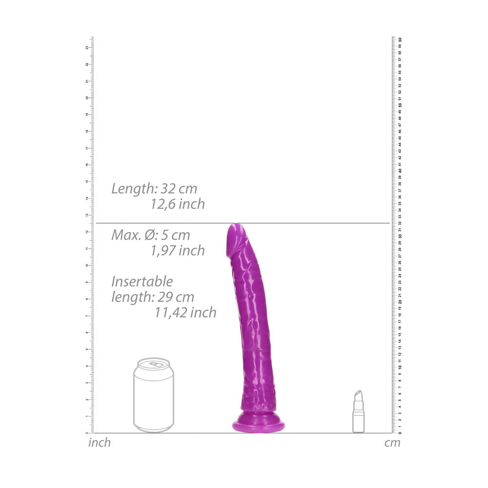 REALROCK 29 cm Slim Glow in the Dark Neon - Purple - Glow in Dark Purple 29 cm (11'') Dong — view 8