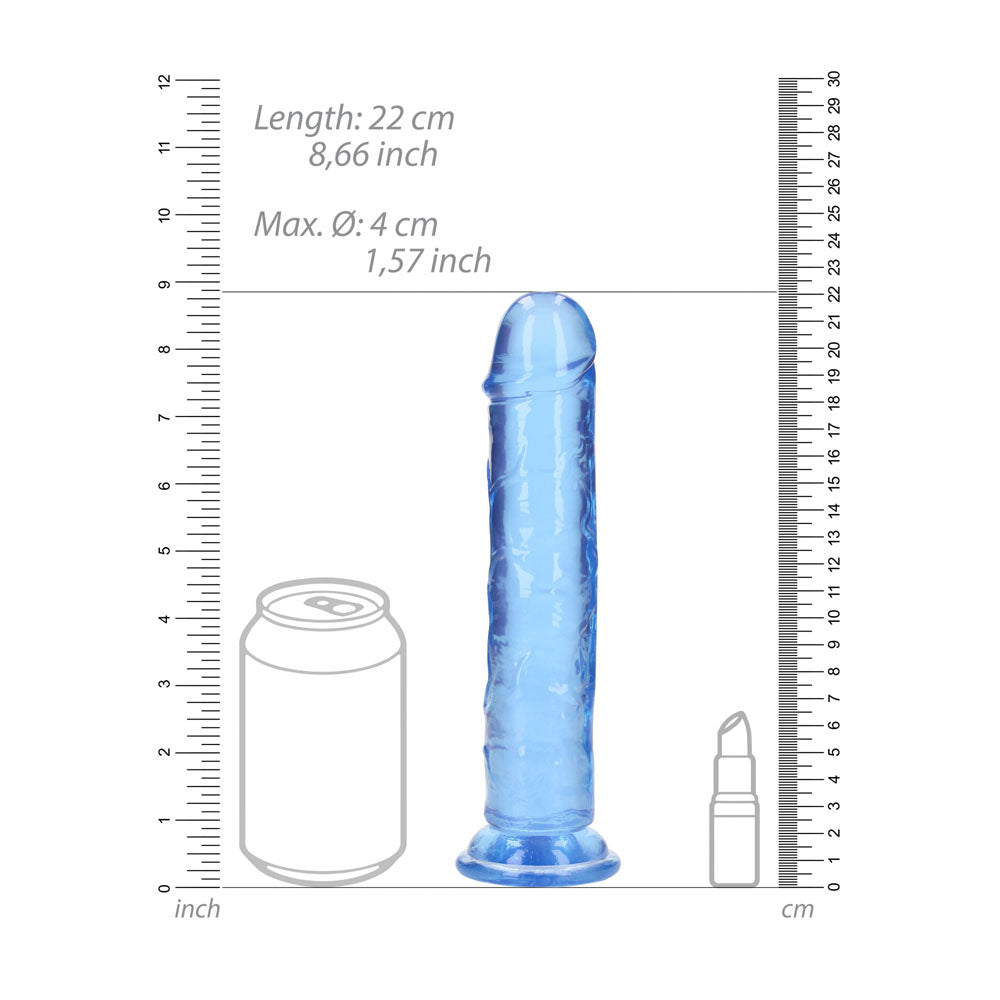 REALROCK 20 cm Straight Dildo - Blue - Blue 20 cm (8'') Dong — image 7