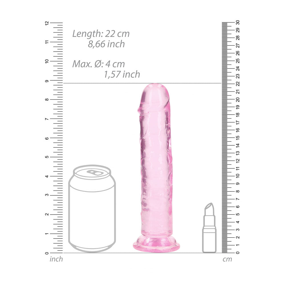 REALROCK 20 cm Straight Dildo - Pink - Pink 20 cm (8'') Dong — image 7