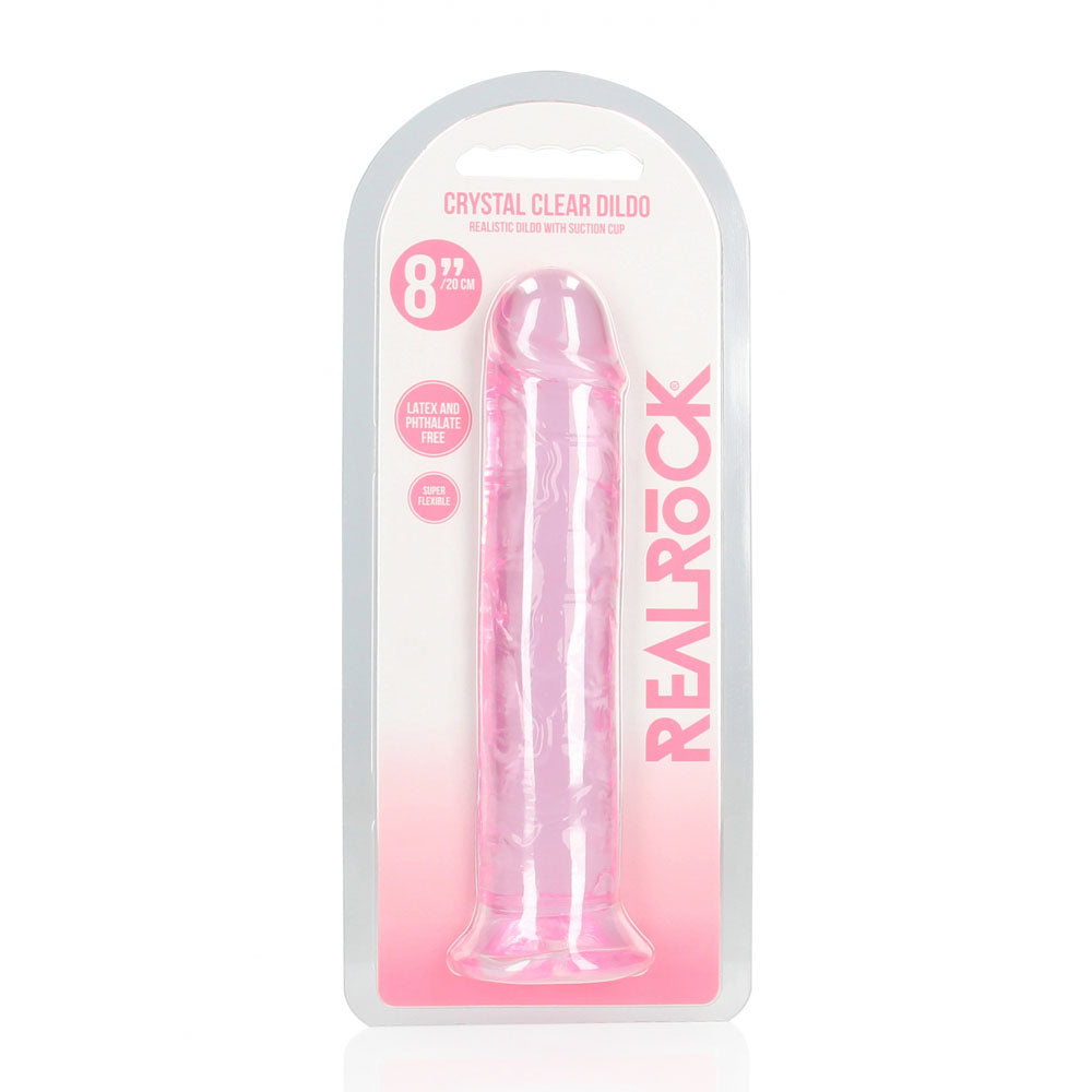 REALROCK 20 cm Straight Dildo - Pink - Pink 20 cm (8'') Dong — image 8