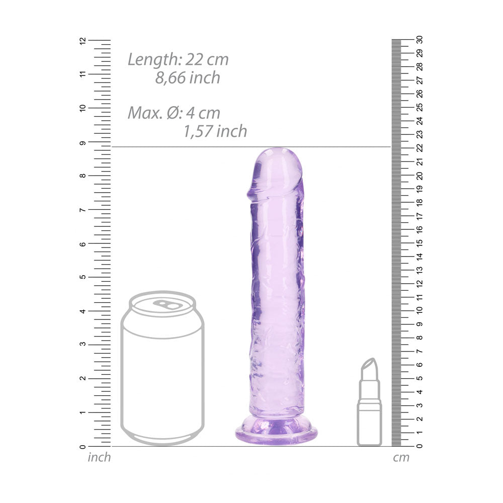 REALROCK 20 cm Straight Dildo - Purple - Purple 20 cm (8'') Dong — image 7